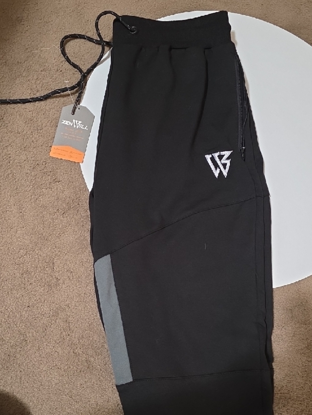 Men's Black Performance Jogger Pants - Picture 2 of 11